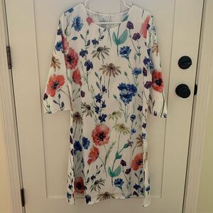 White Floral Dress